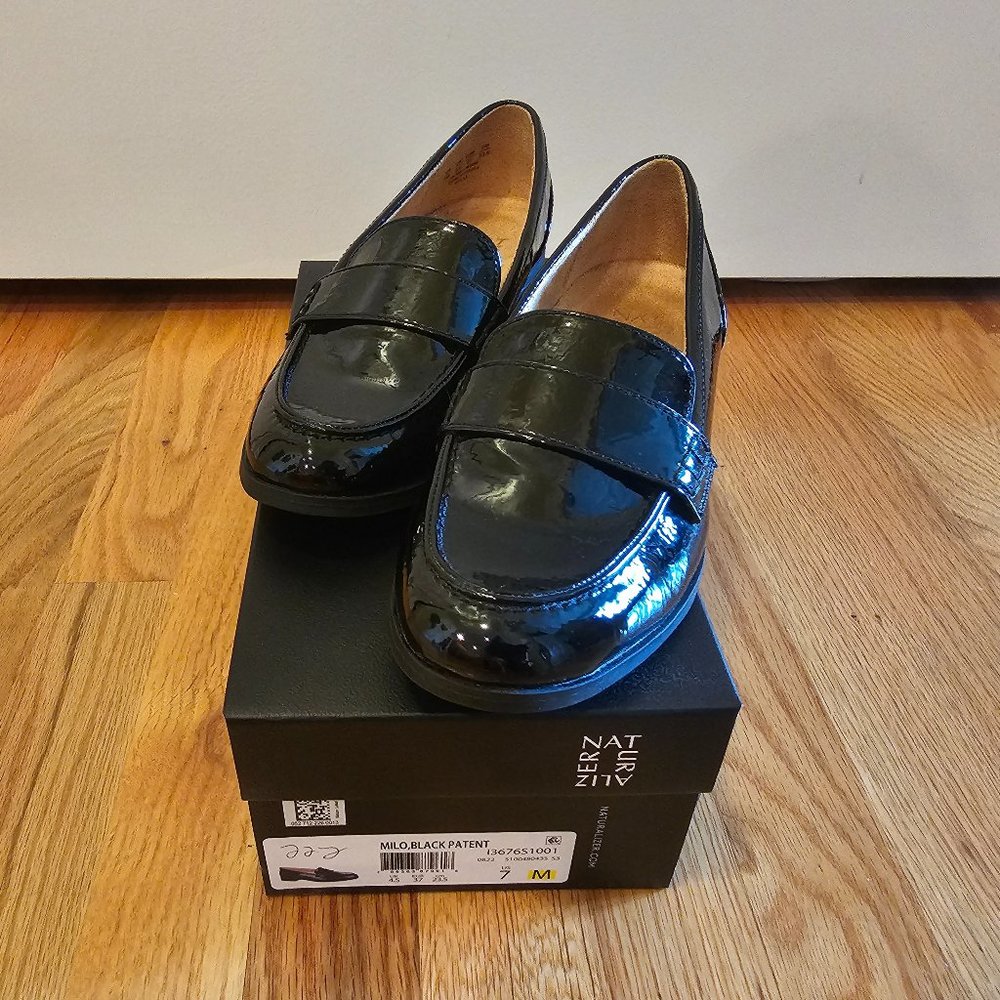 Naturalizer Milo Black Patent Loafer